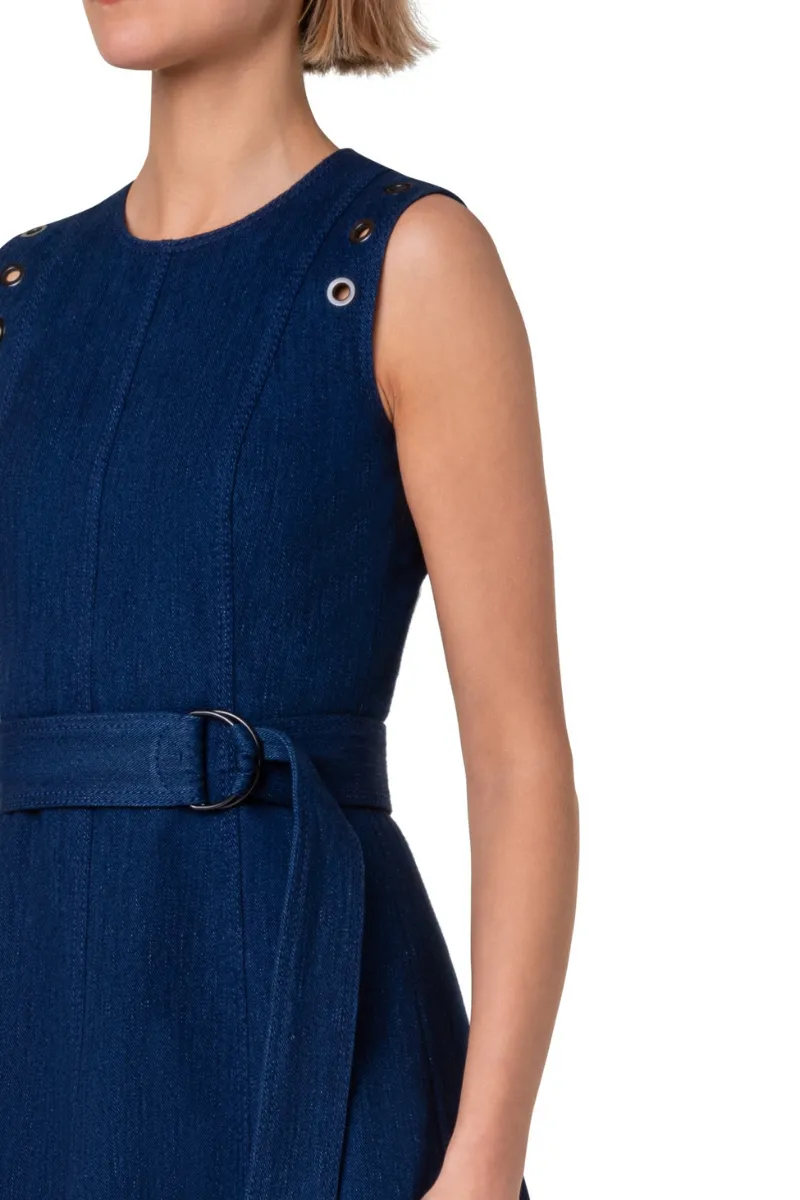 Eyelet Denim Dress