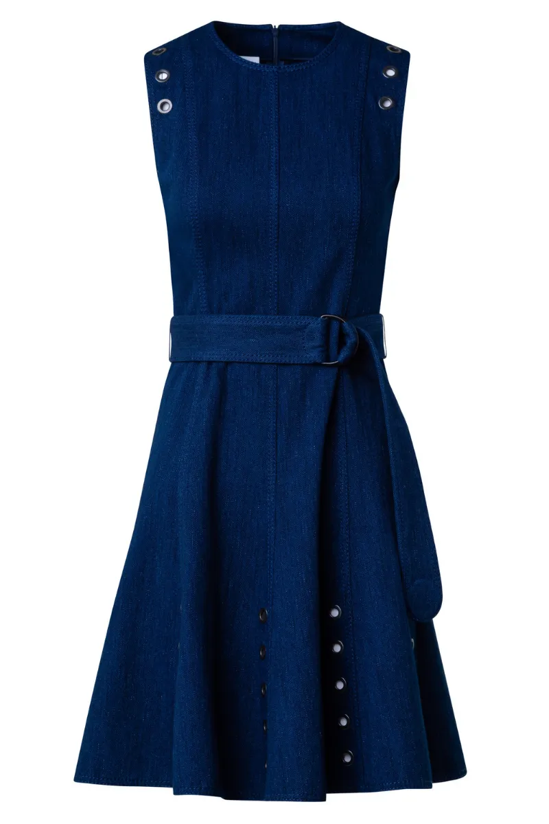 Eyelet Denim Dress