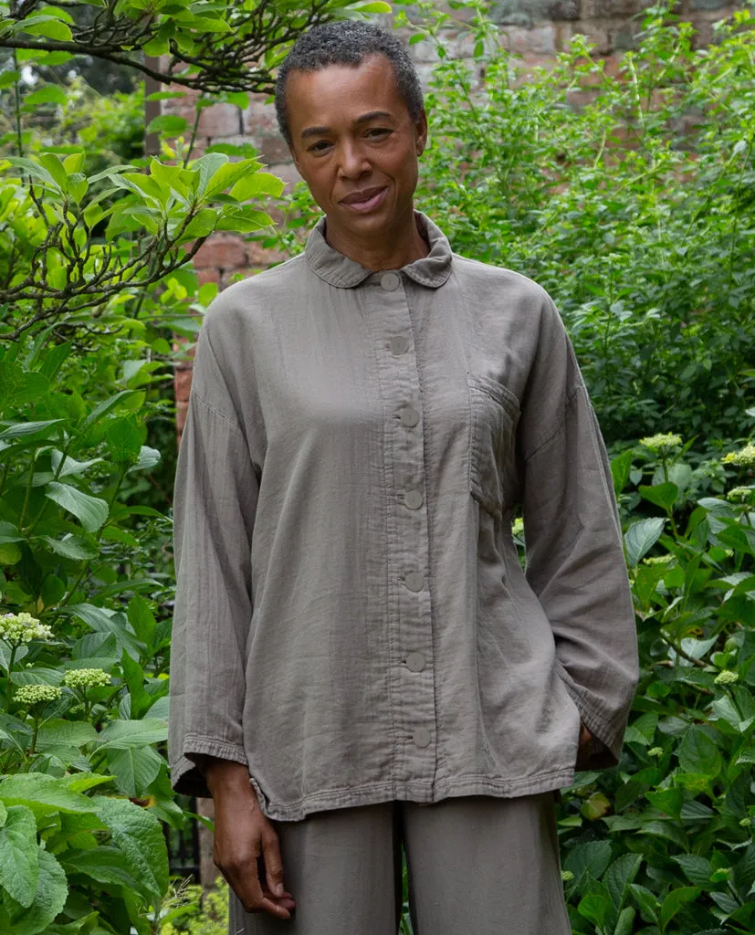 Florrie Organic Cotton Shirt In Olive