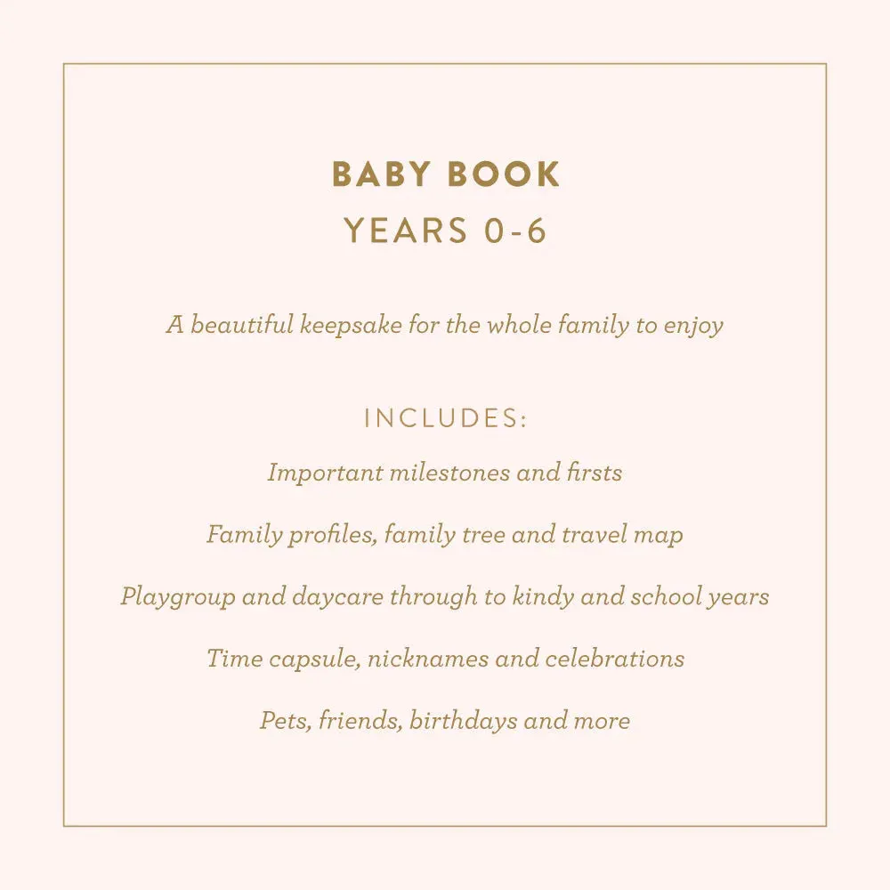 Fox & Fallow - Baby Book Rose