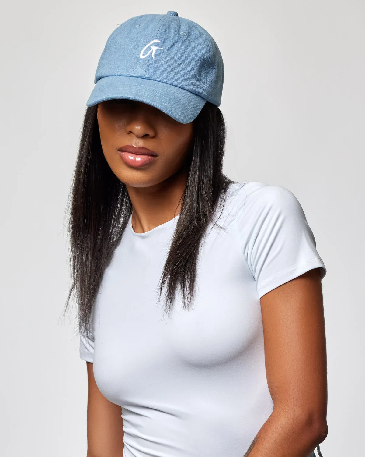 GLAM-AHOLIC LIFESTYLE DENIM DAD HAT