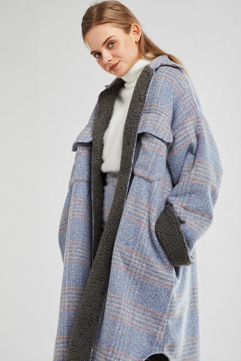 Hadley Oversized Checked Shirt Jacket