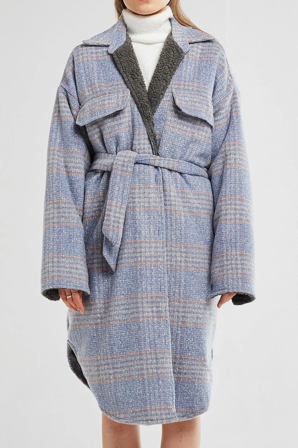 Hadley Oversized Checked Shirt Jacket