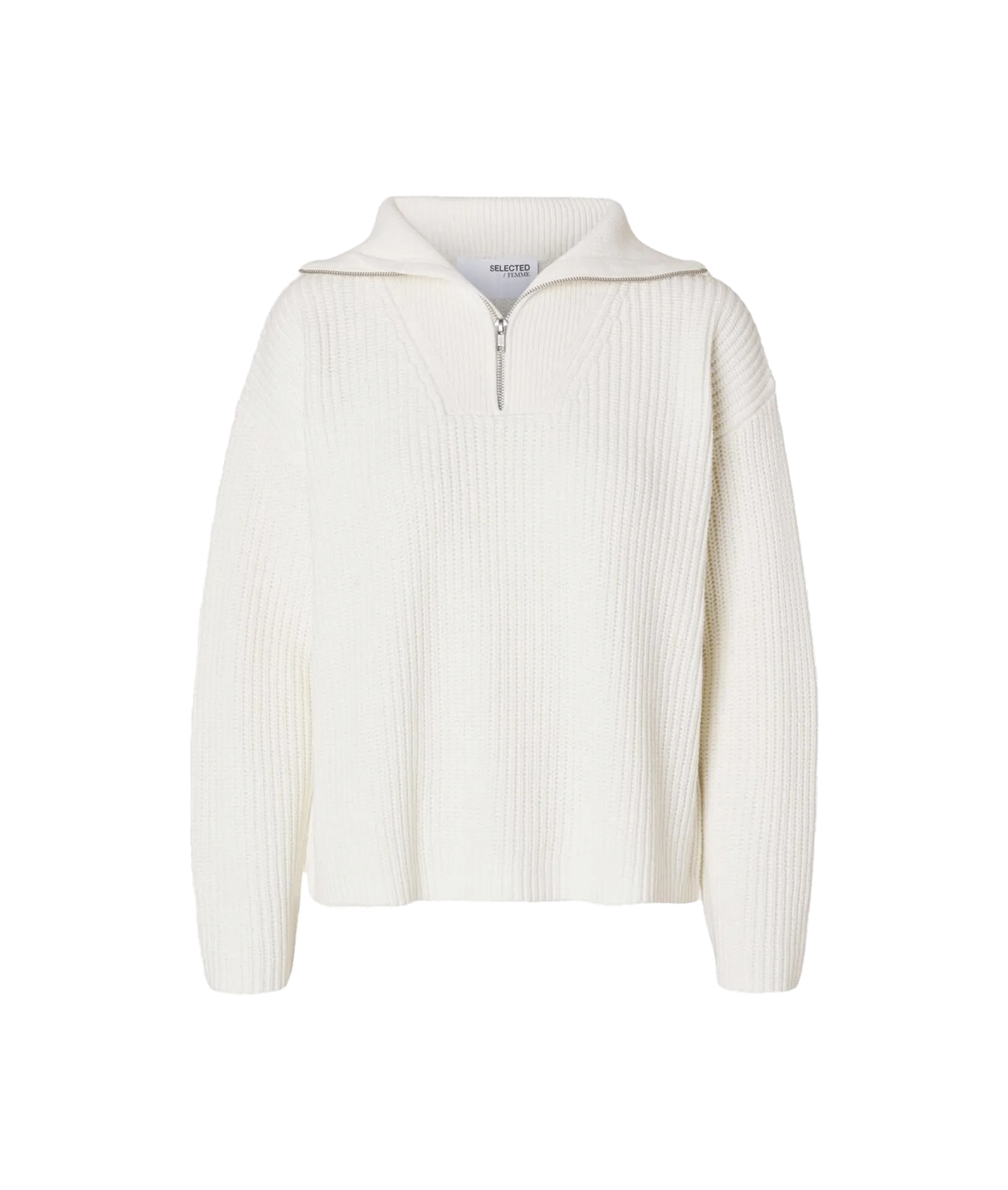 Half Zip Pullover - White