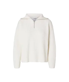 Half Zip Pullover - White