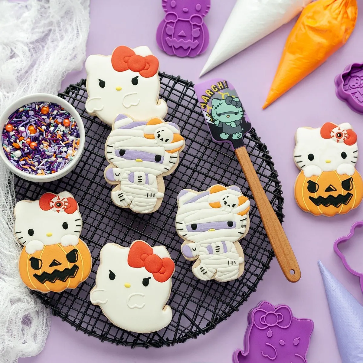 Hello Kitty Halloween Cookie Stamps (Set of 3)