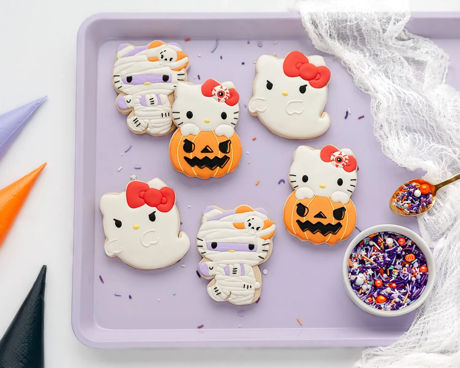 Hello Kitty Halloween Cookie Stamps (Set of 3)