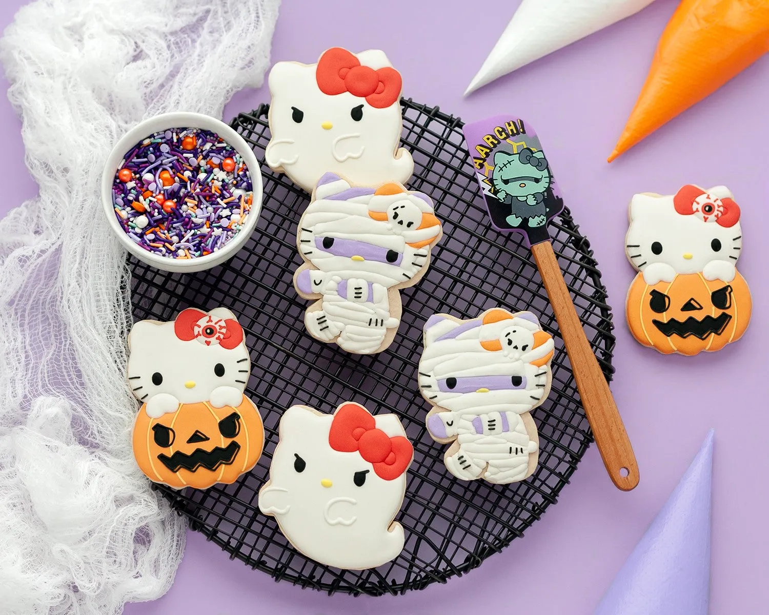 Hello Kitty Halloween Cookie Stamps (Set of 3)