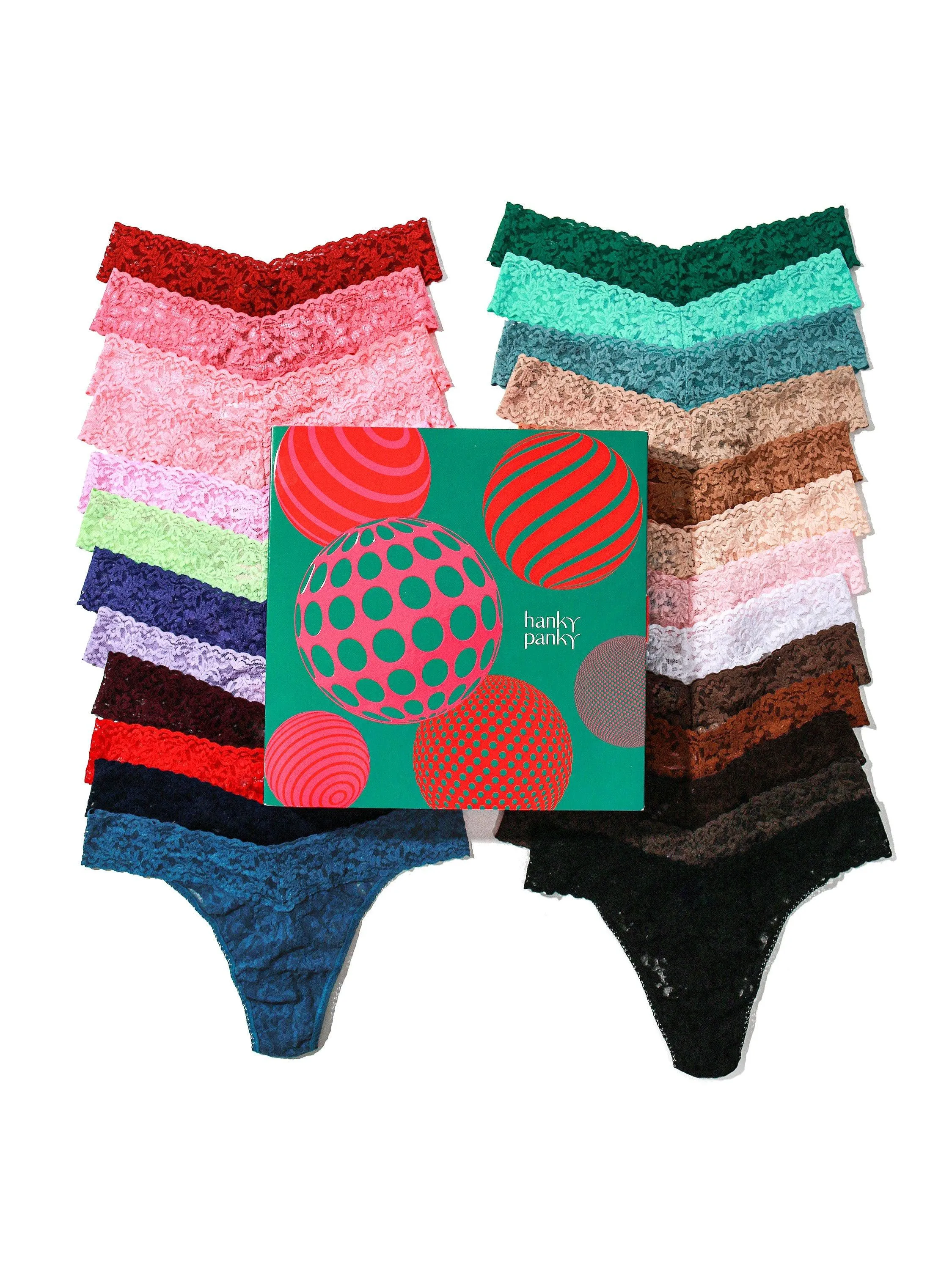 Holiday 25 Pack Original Rise Thongs Advent Calendar Sale