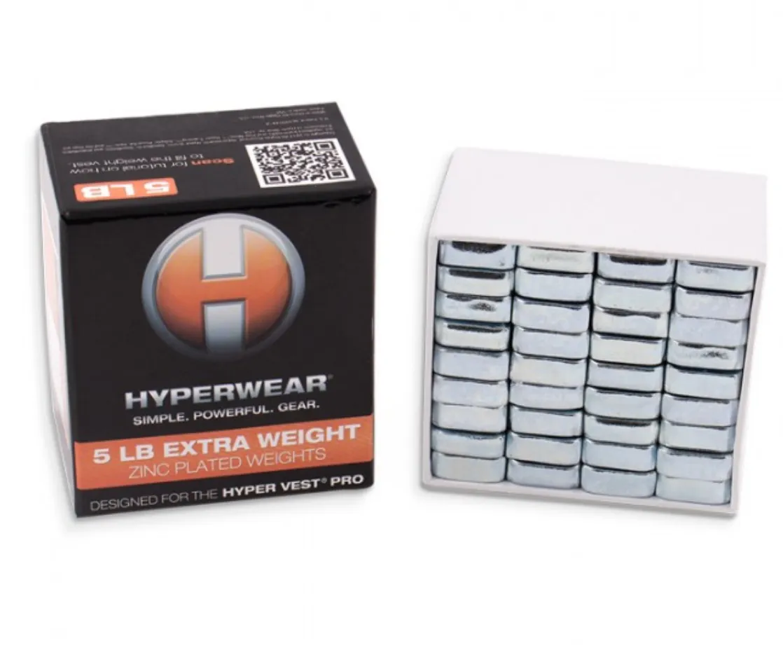 Hyper Vest PRO Booster Pack 5 lbs (2,3 kg) loose weights