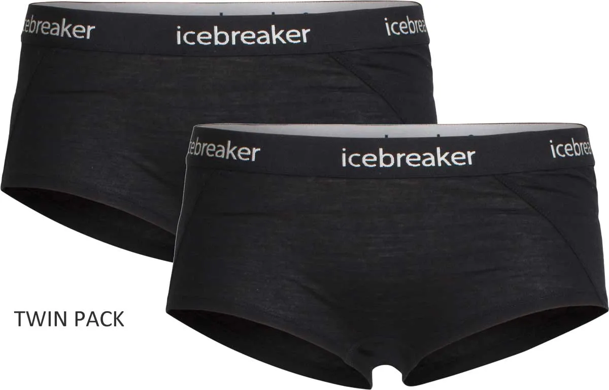 Icebreaker Women's Merino Sprite Boy Shorts TWIN PACK