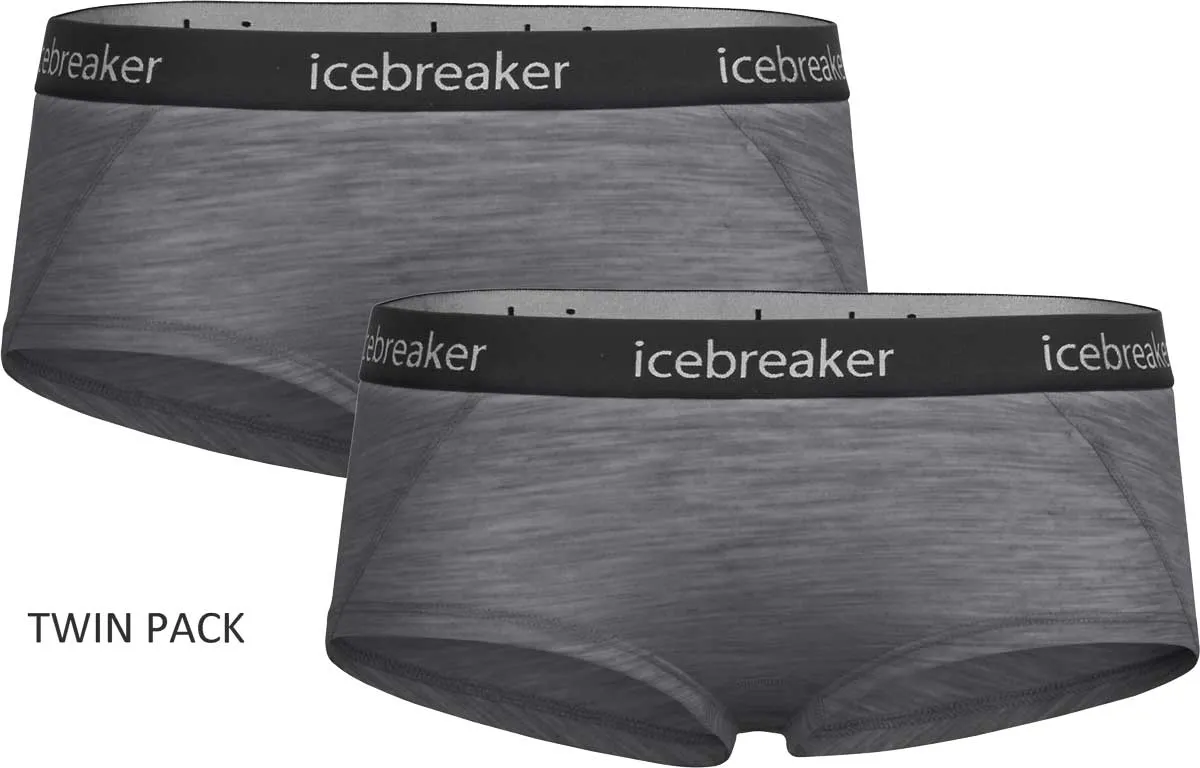 Icebreaker Women's Merino Sprite Boy Shorts TWIN PACK