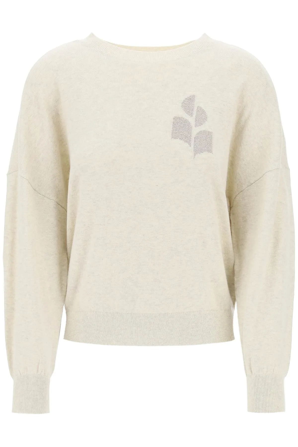 ISABEL MARANT ETOILE marisans sweater with lurex logo intarsia