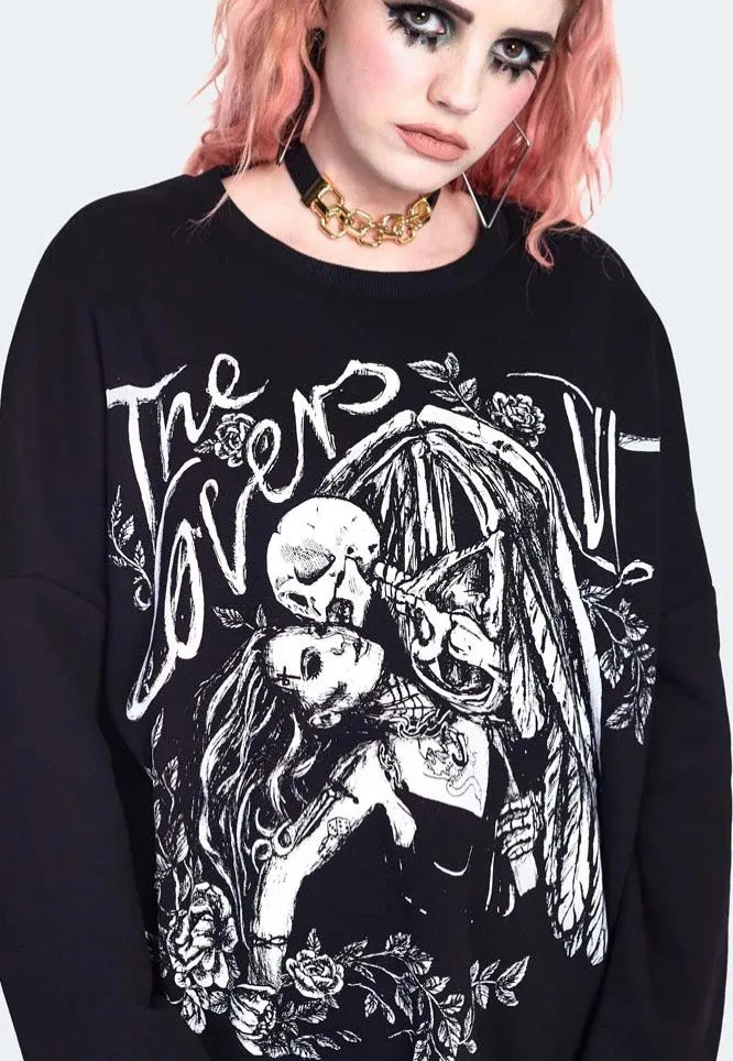 Jawbreaker - Tarot Printed Oversized Black - Sweater