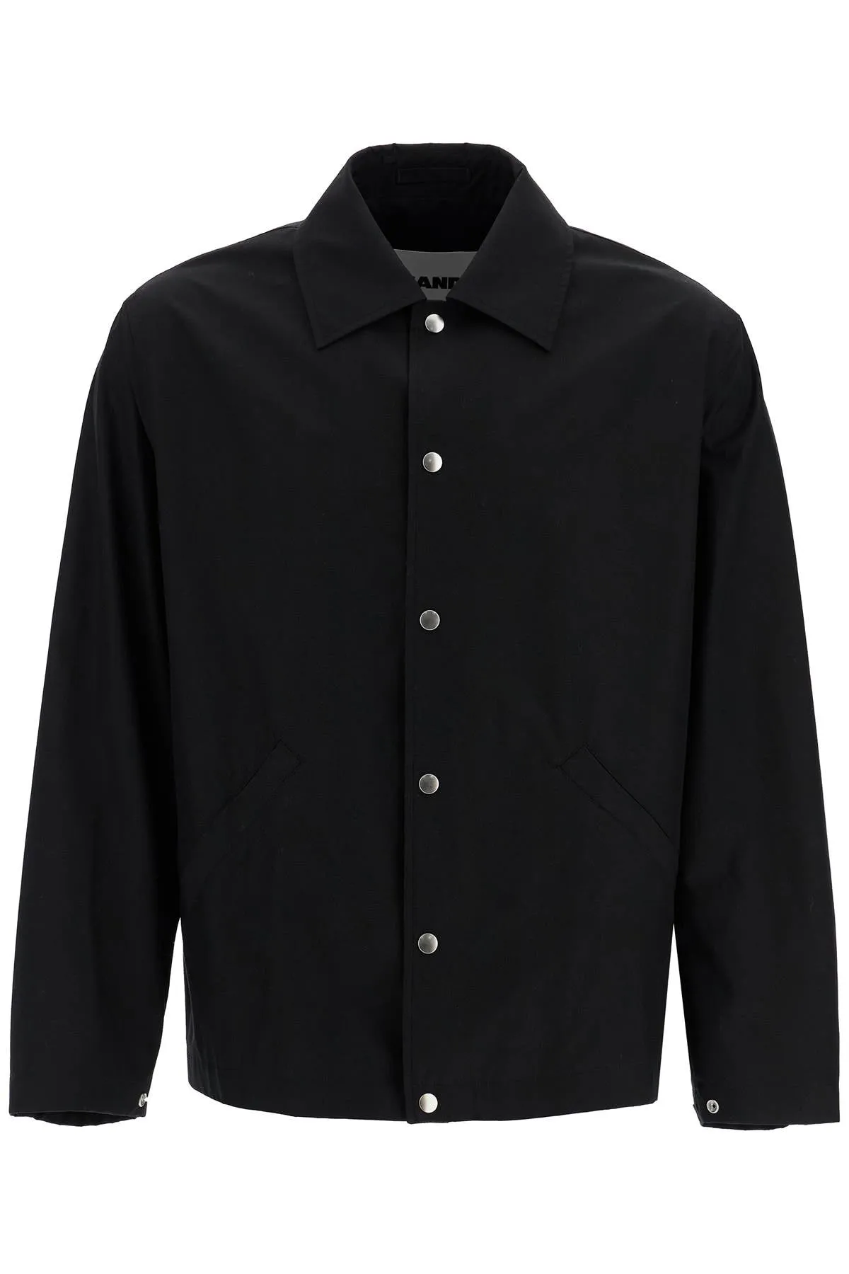 JIL SANDER cotton logo overshirt with