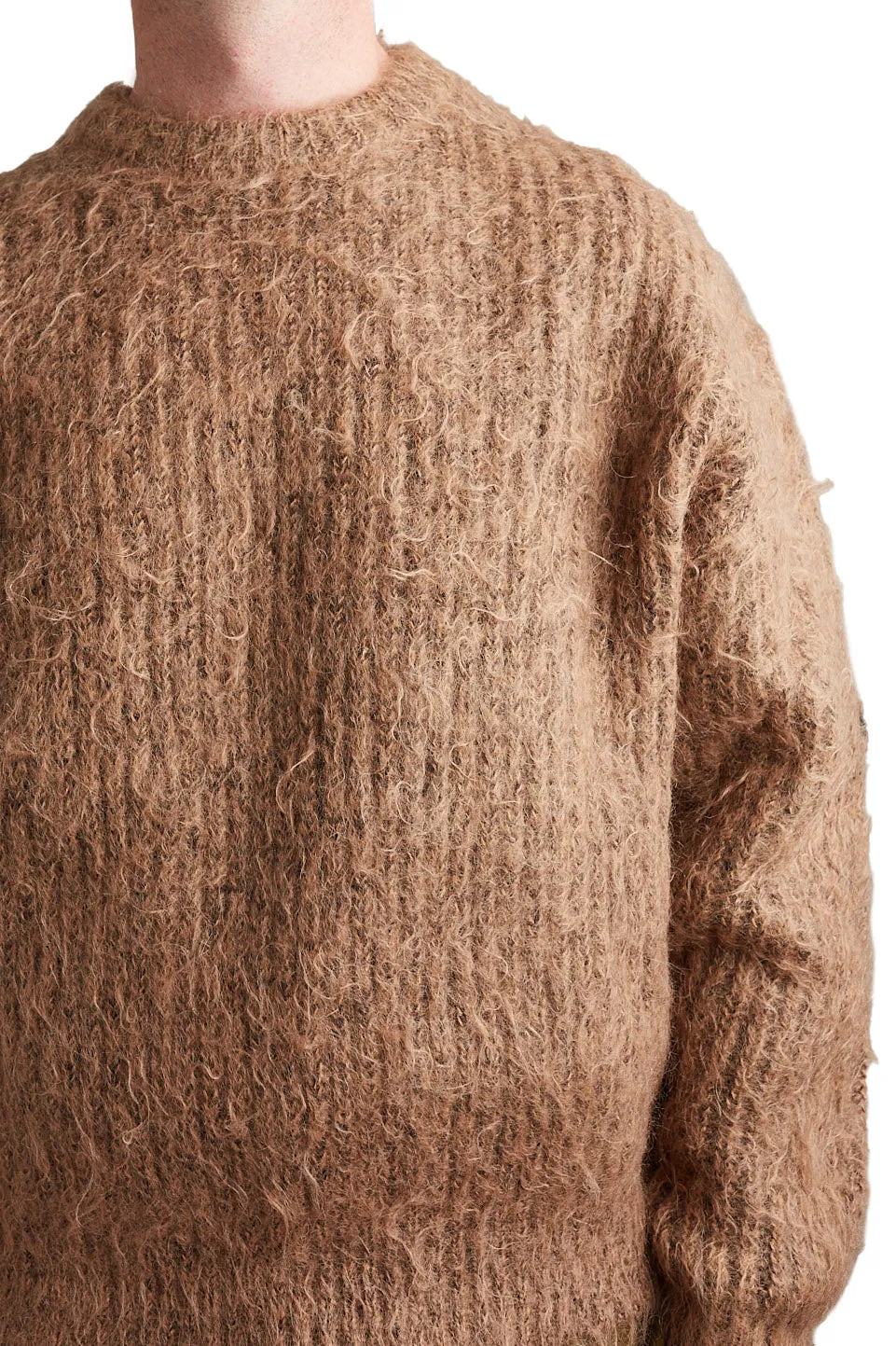 John Elliott Wool Mohair Sweater 'Camel'