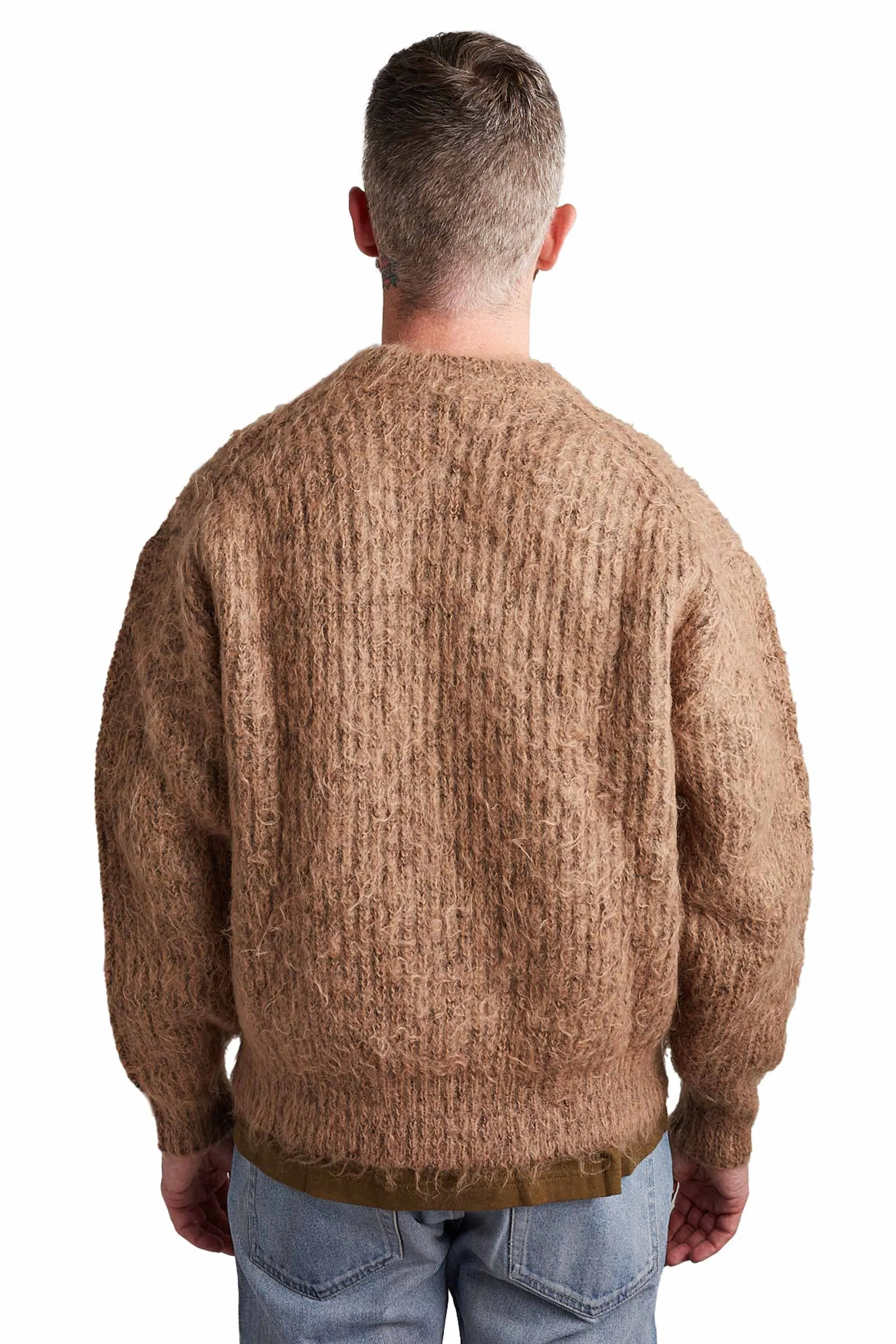 John Elliott Wool Mohair Sweater 'Camel'