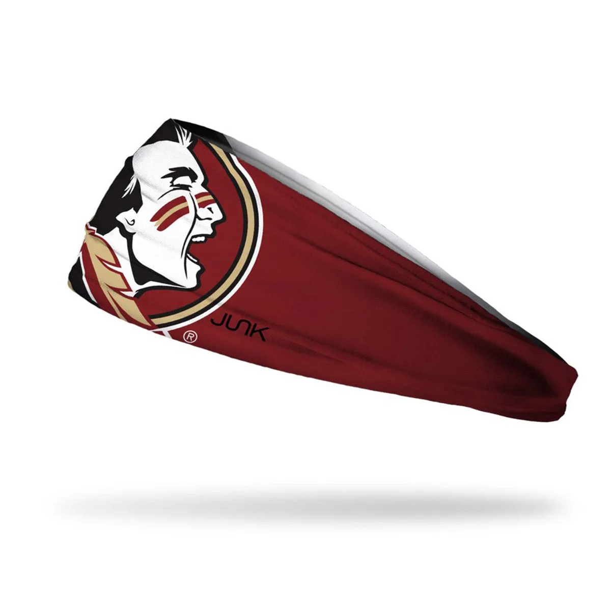 Junk Brands Seminoles Oversized Logo Headband - White/Garnet