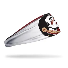 Junk Brands Seminoles Oversized Logo Headband - White/Garnet