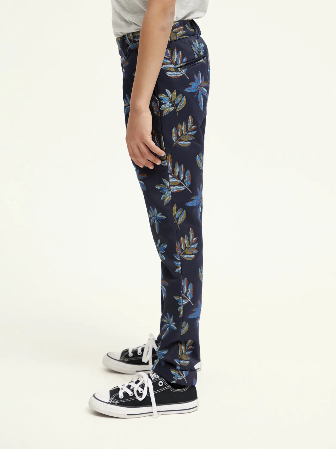 Kids - Loose tapered-fit jacquard pants