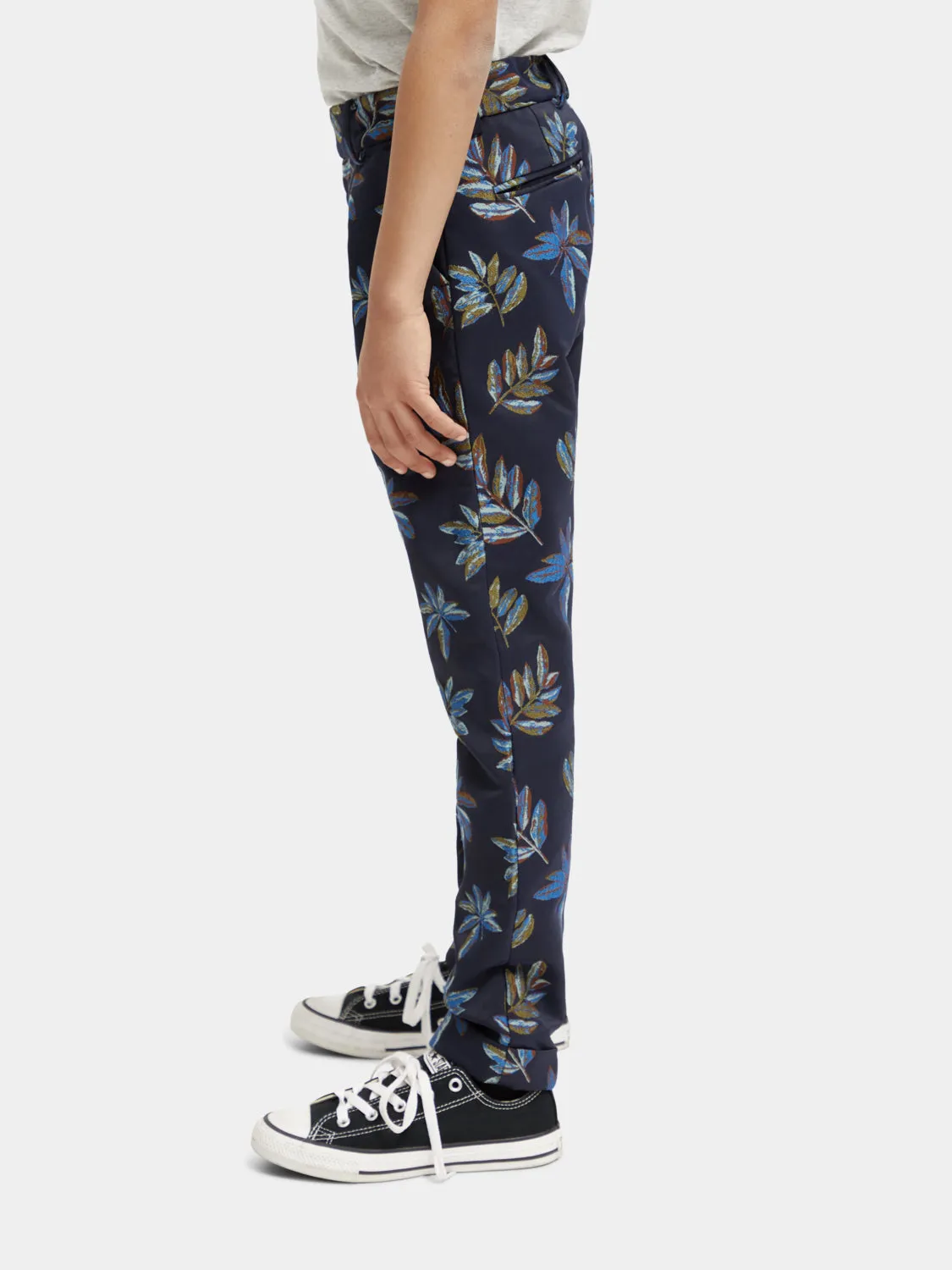 Kids - Loose tapered-fit jacquard pants