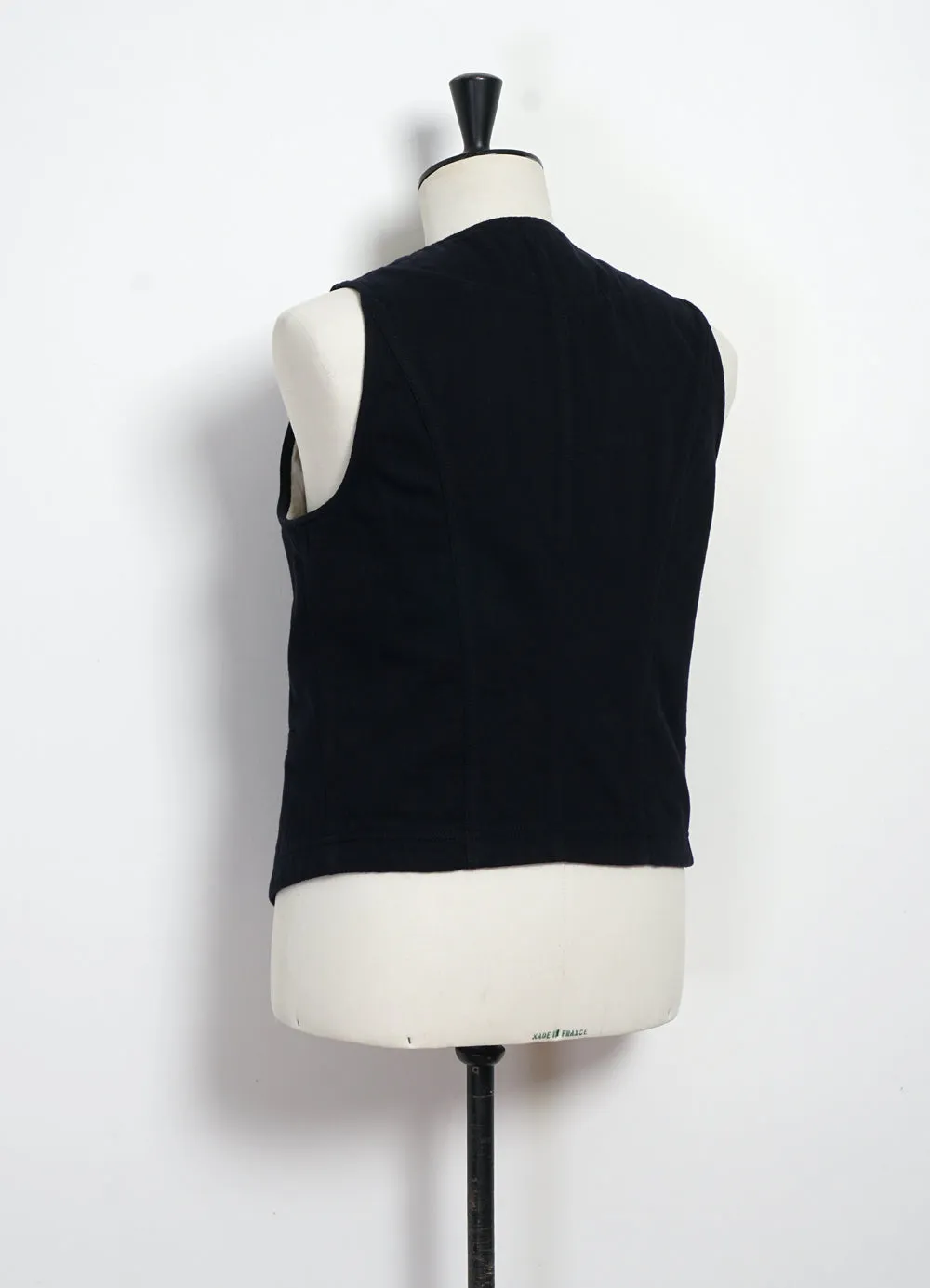 KNUD | Casual Waistcoat | Black Slub