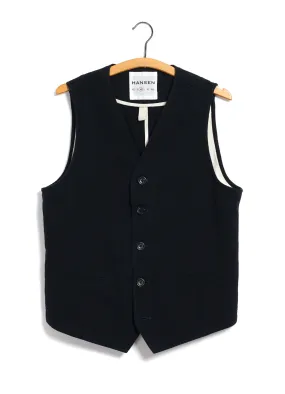 KNUD | Casual Waistcoat | Black Slub