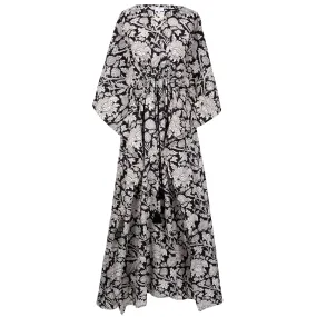 Laura Ebony Maxi Kaftan Dress