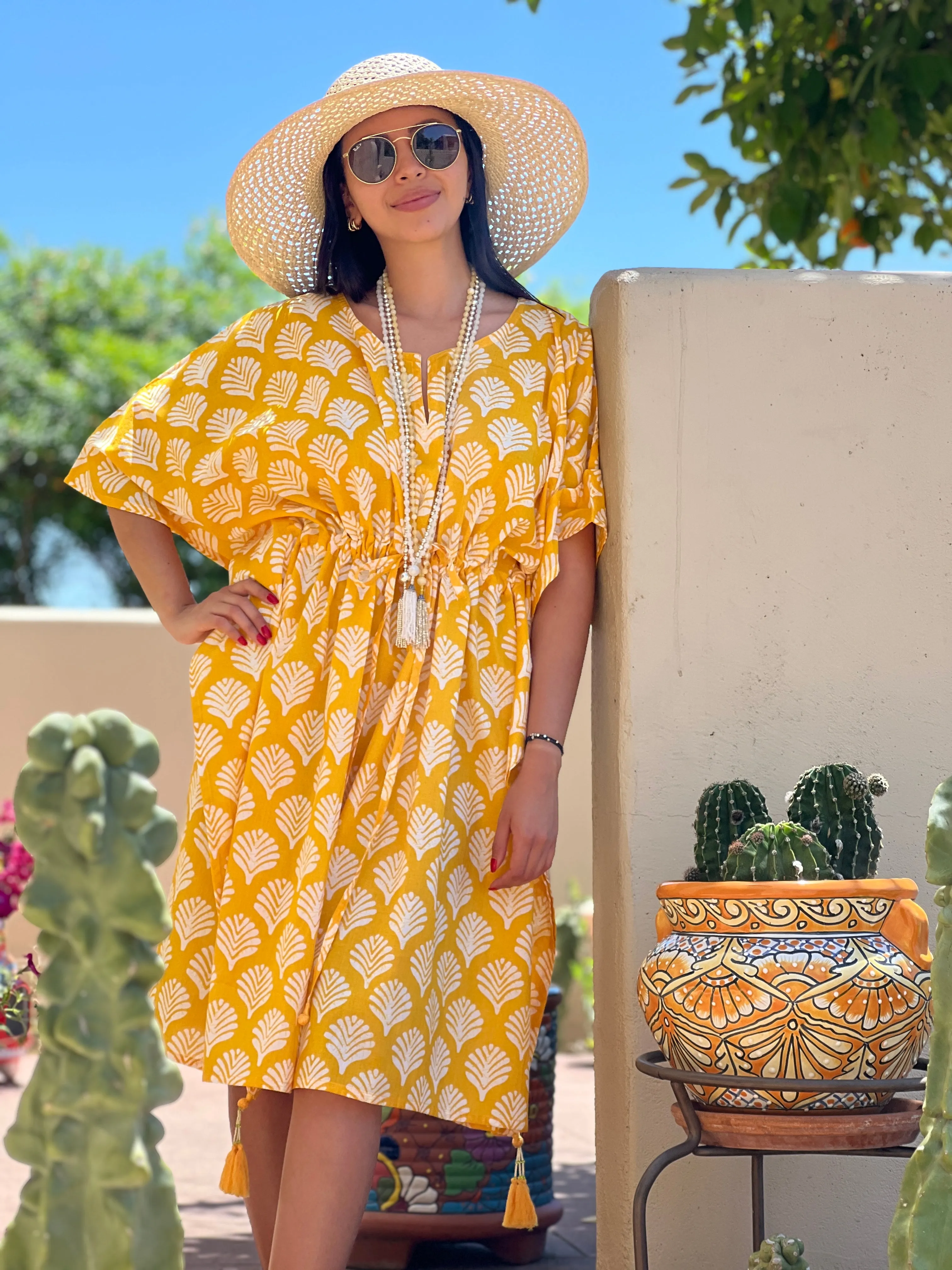 Limoncello Midi Kaftan Dress