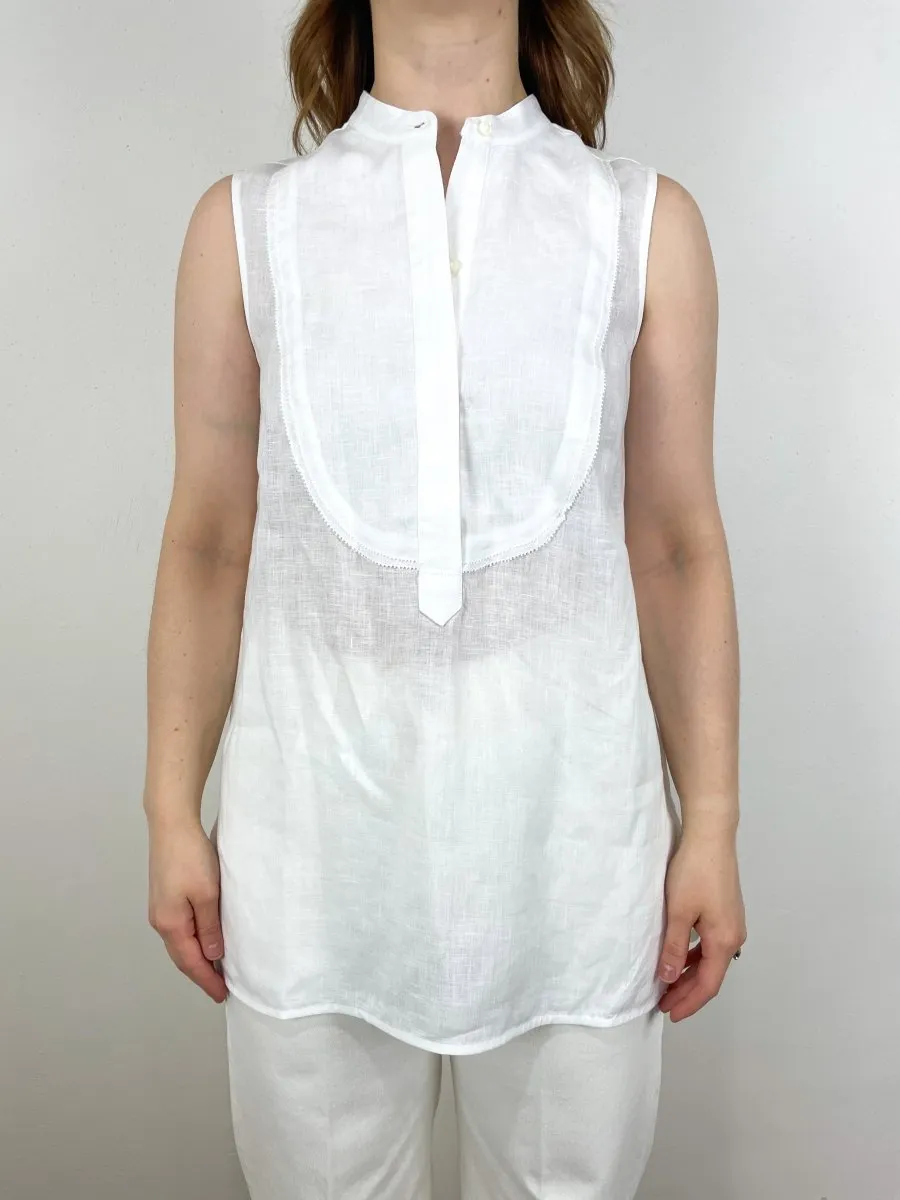 Lindsey Tunic in White Sahara