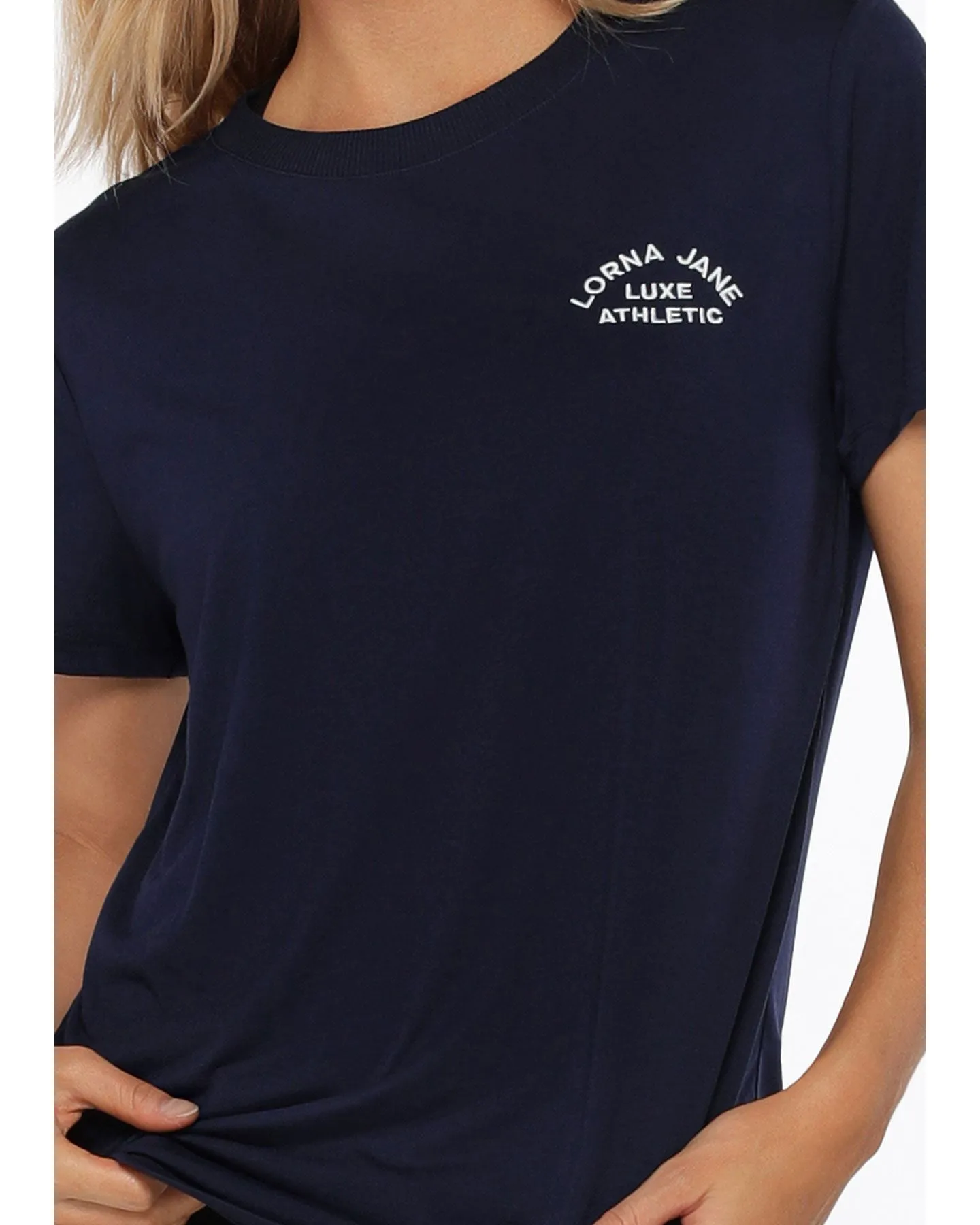 Lorna Jane Lotus T Shirt - French Navy