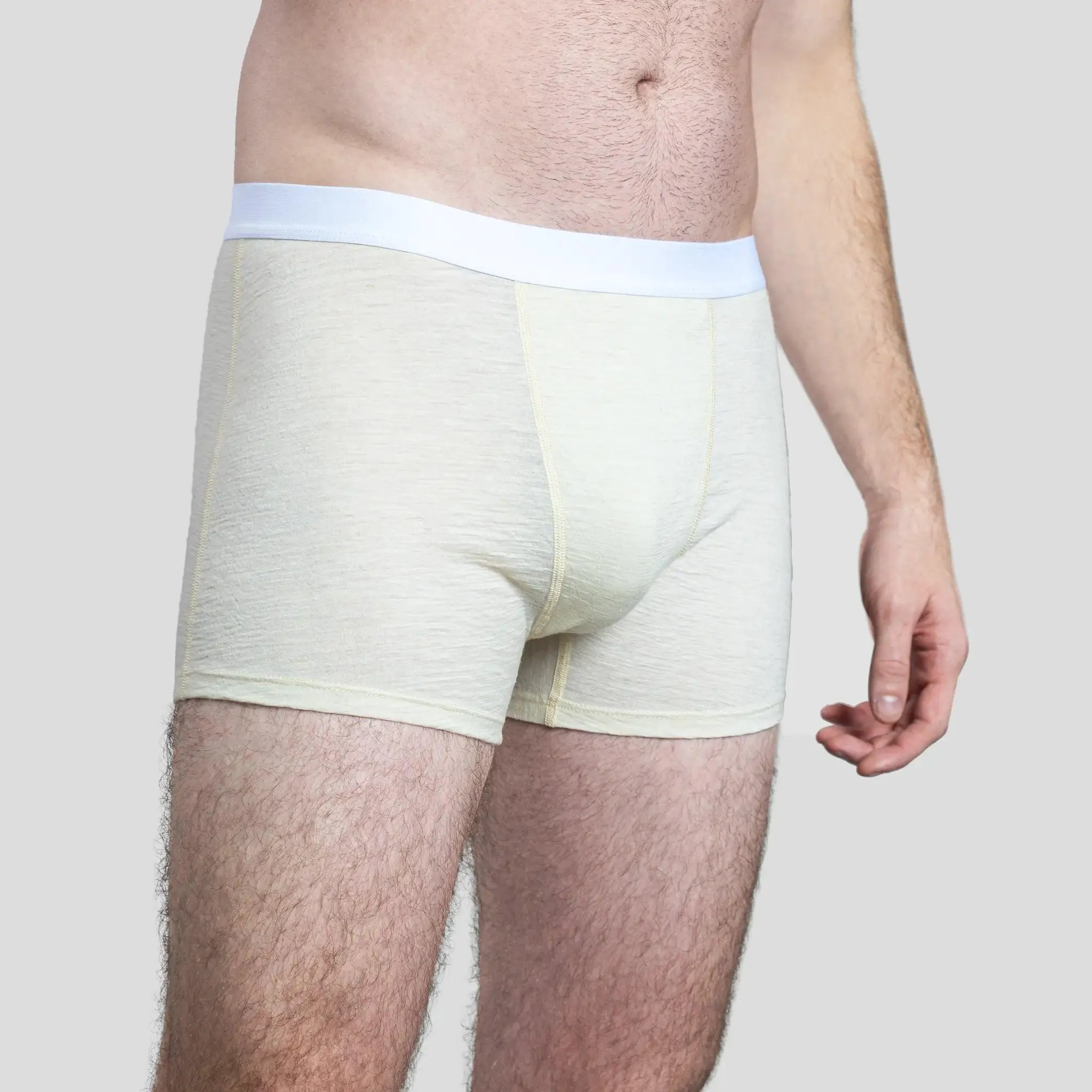 Men's Alpaca Wool Boxer Briefs: 160 Ultralight