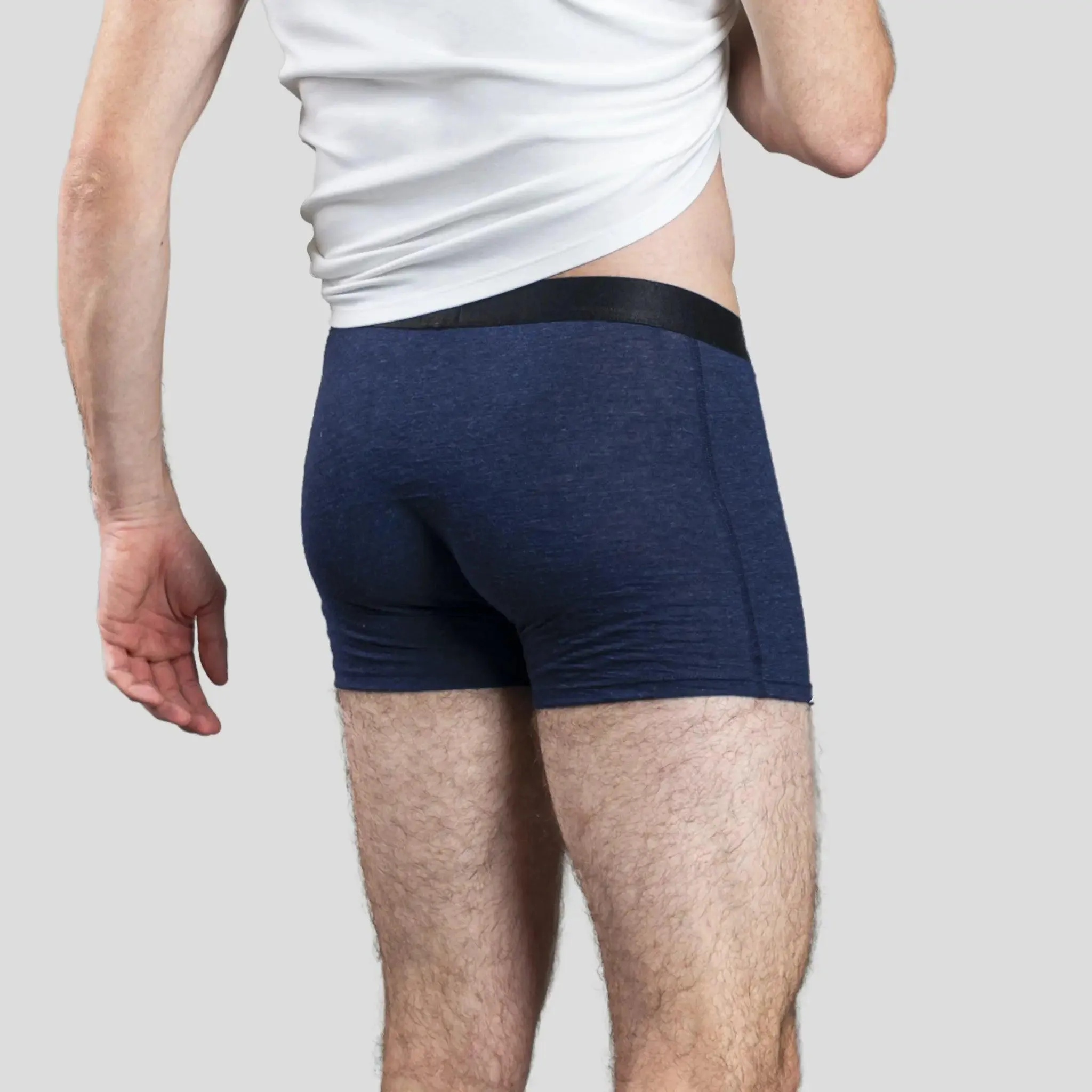 Men's Alpaca Wool Boxer Briefs: 160 Ultralight