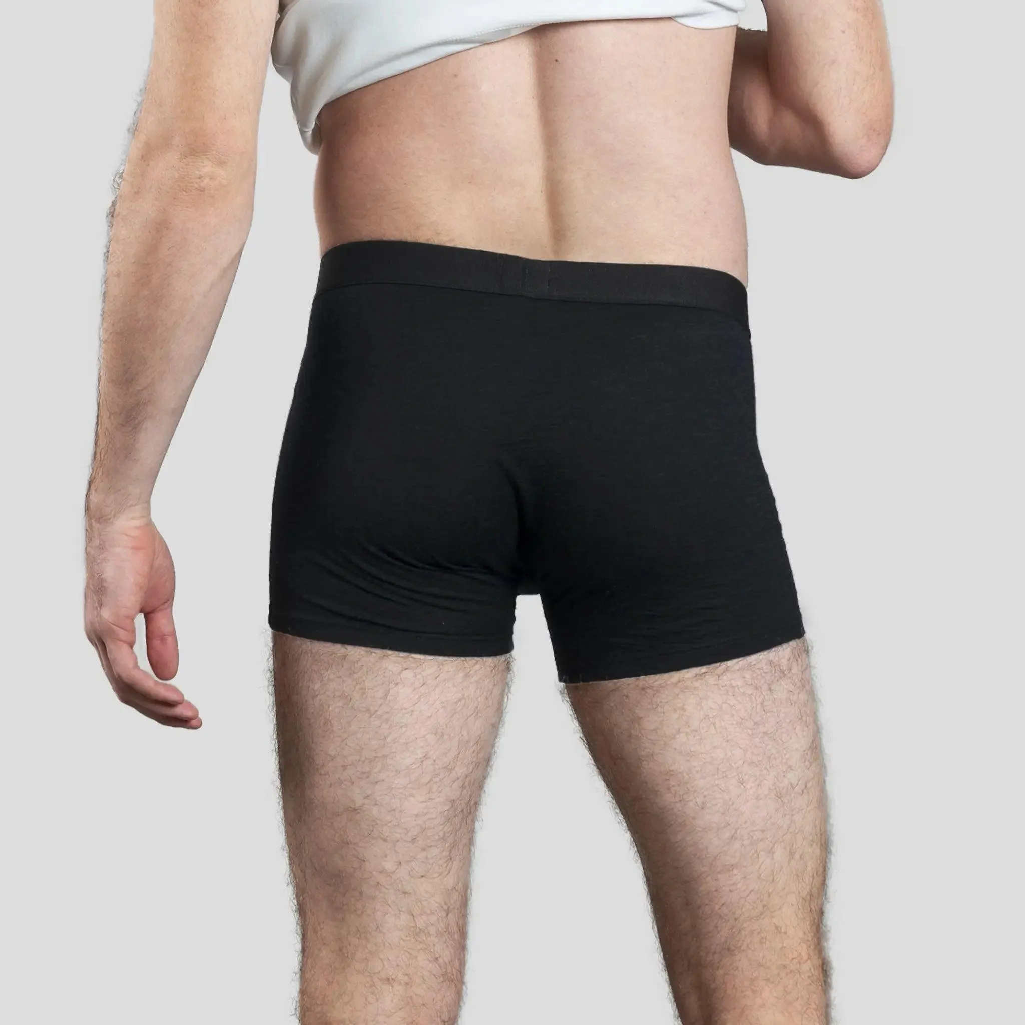 Men's Alpaca Wool Boxer Briefs: 160 Ultralight