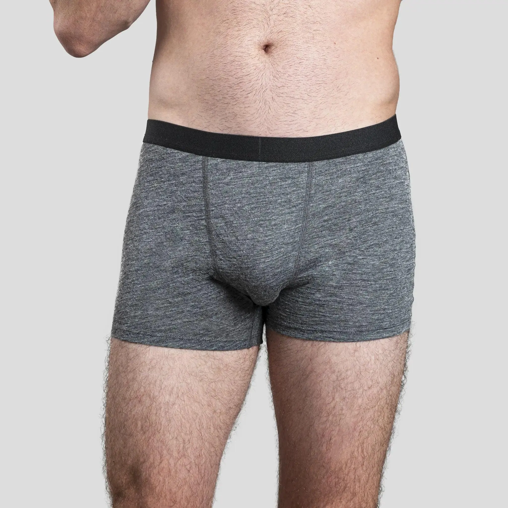 Men's Alpaca Wool Boxer Briefs: 160 Ultralight