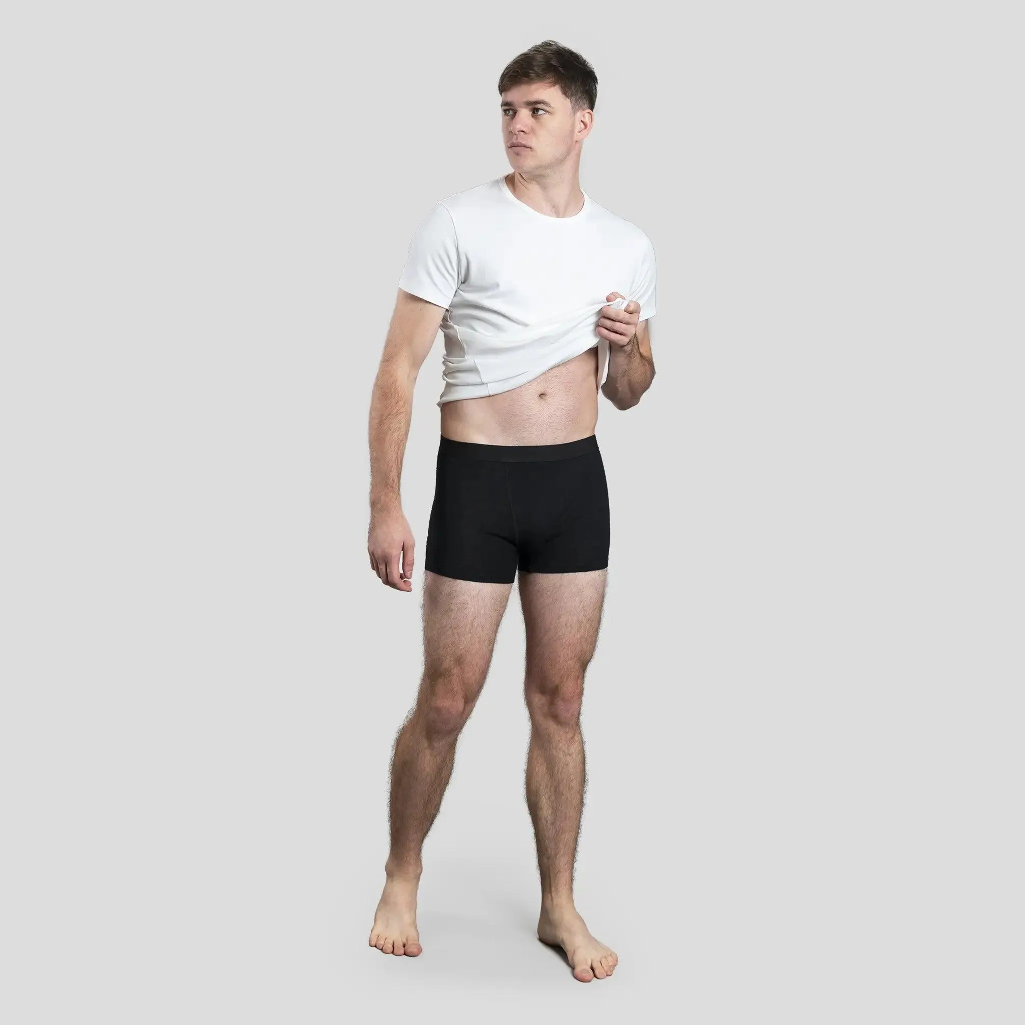 Men's Alpaca Wool Boxer Briefs: 160 Ultralight