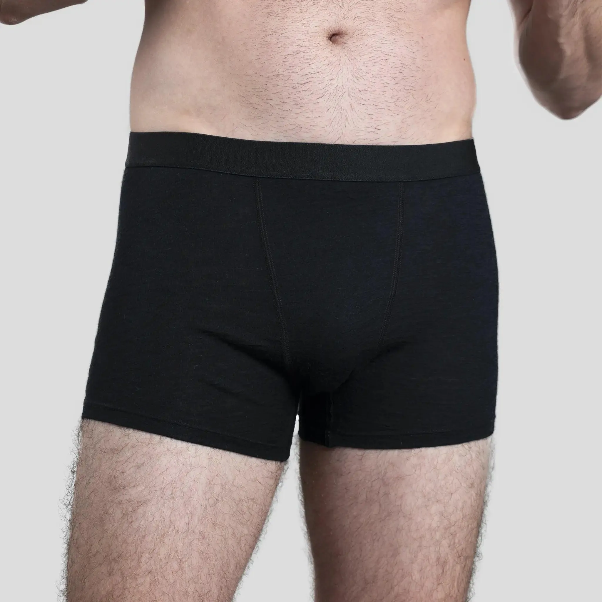 Men's Alpaca Wool Boxer Briefs: 160 Ultralight