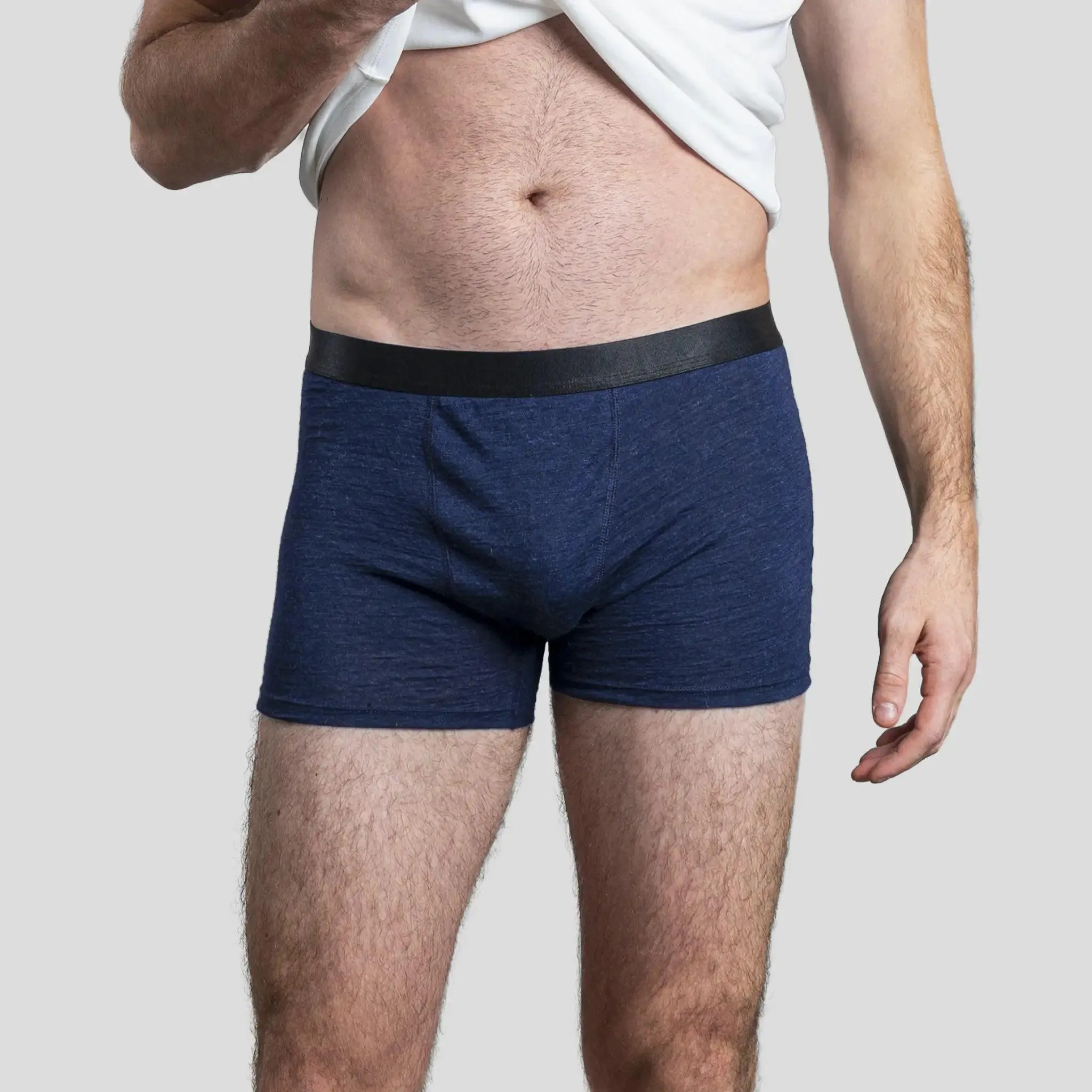 Men's Alpaca Wool Boxer Briefs: 160 Ultralight