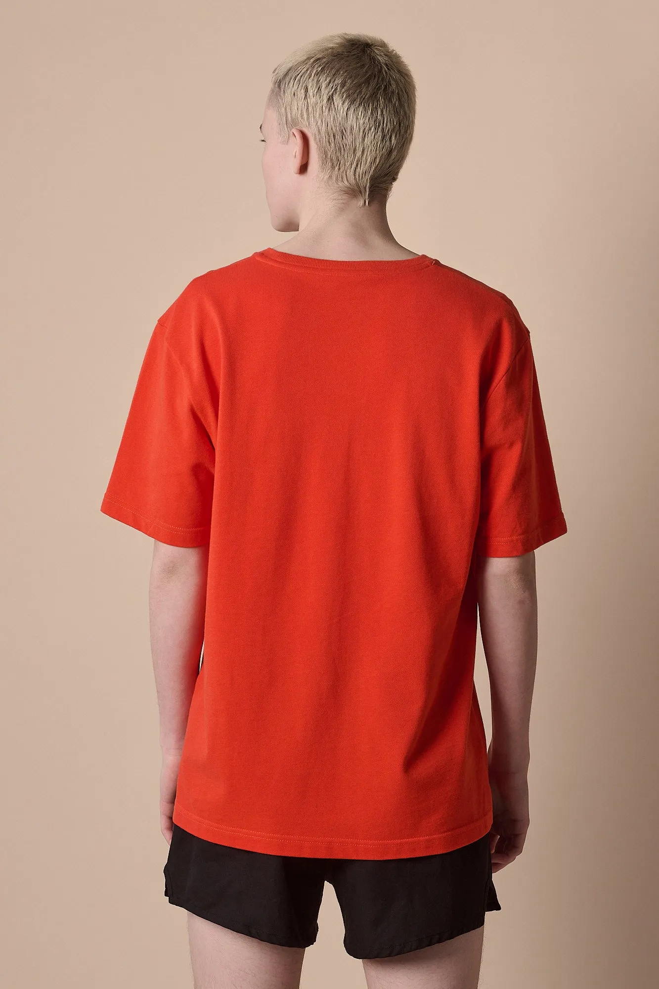 Men's Breathable T Shirt Plastic Free - Flame Red