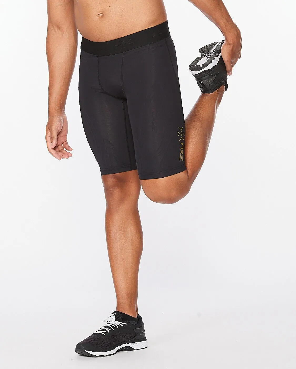 Men's Force Compression Shorts - Black Gold