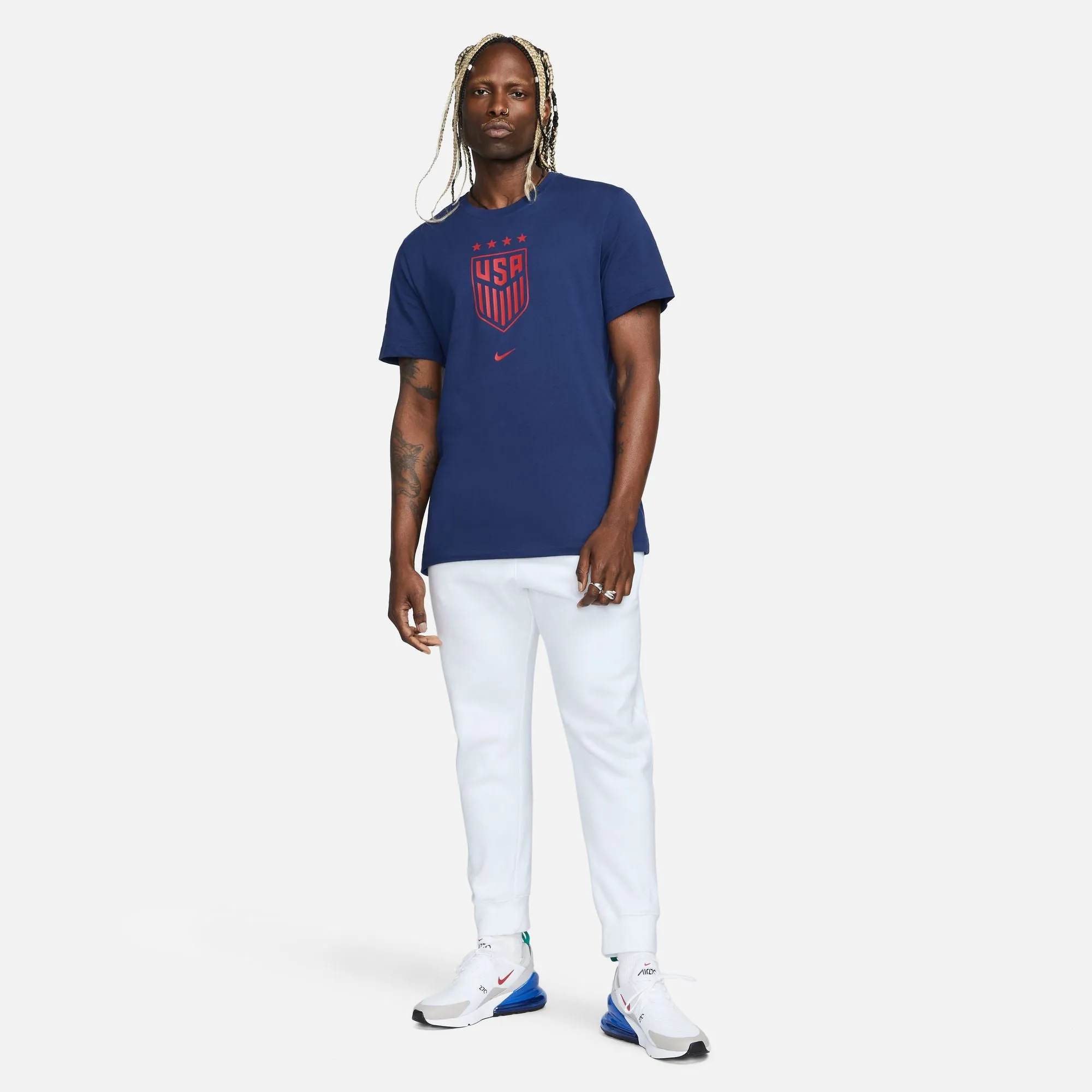 Men's Nike USWNT Crest Blue Tee