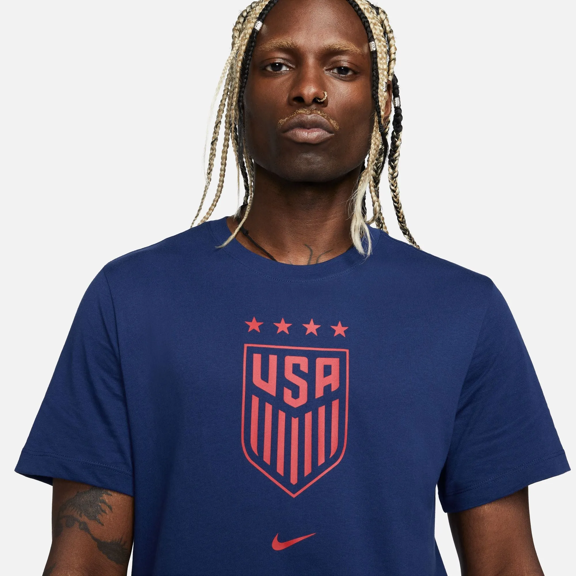 Men's Nike USWNT Crest Blue Tee