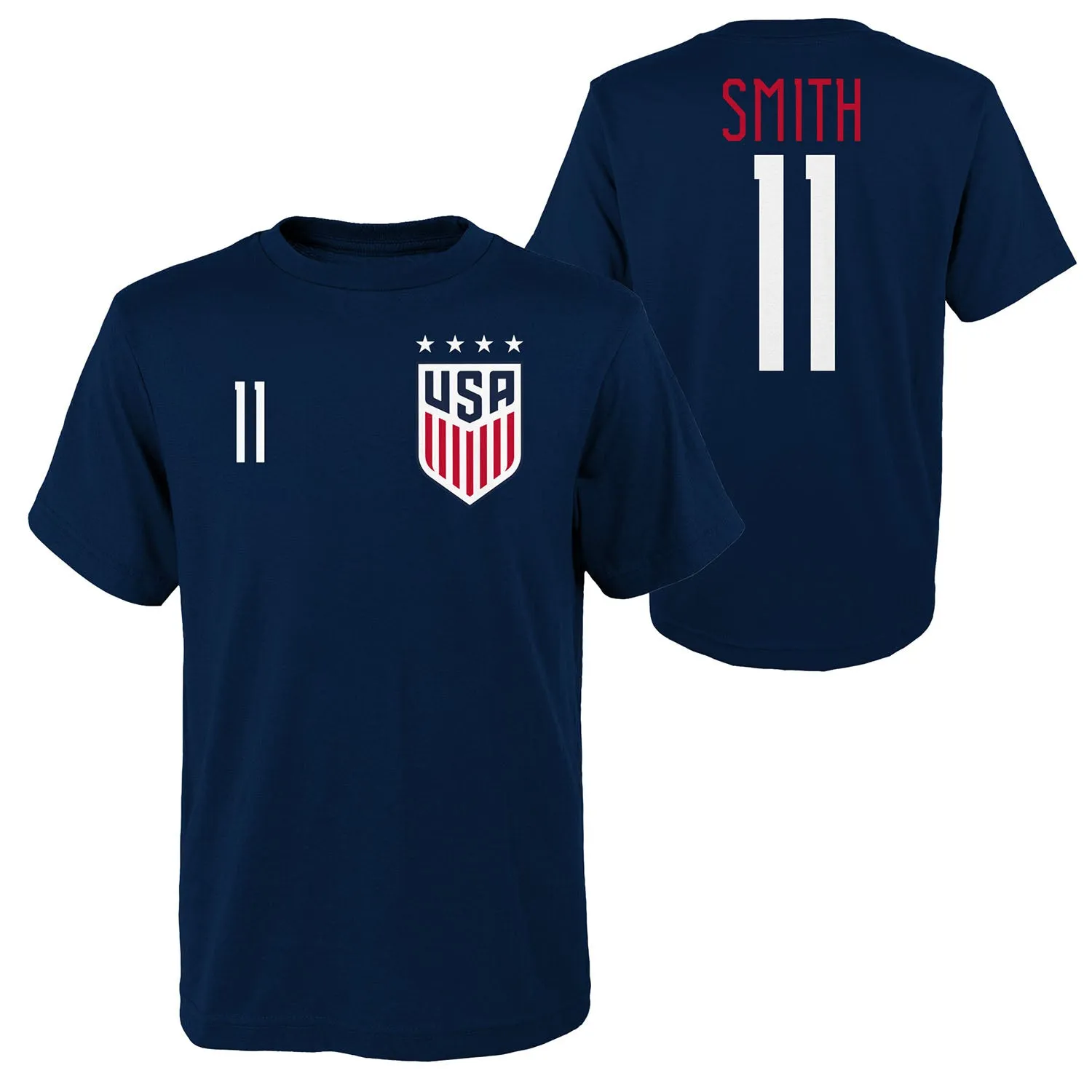 Men's Outerstuff USWNT Smith 11 Navy Tee