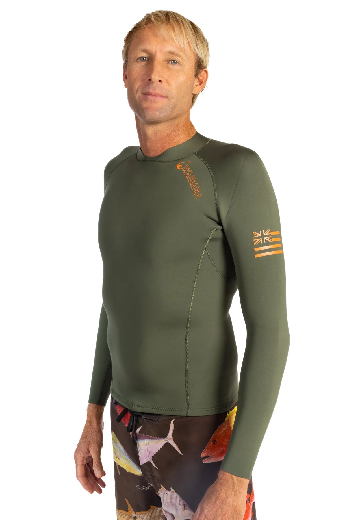 Men's Rear-zip Surf Top