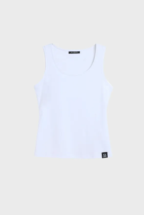 Mercerized Cotton Sleeveless Vest