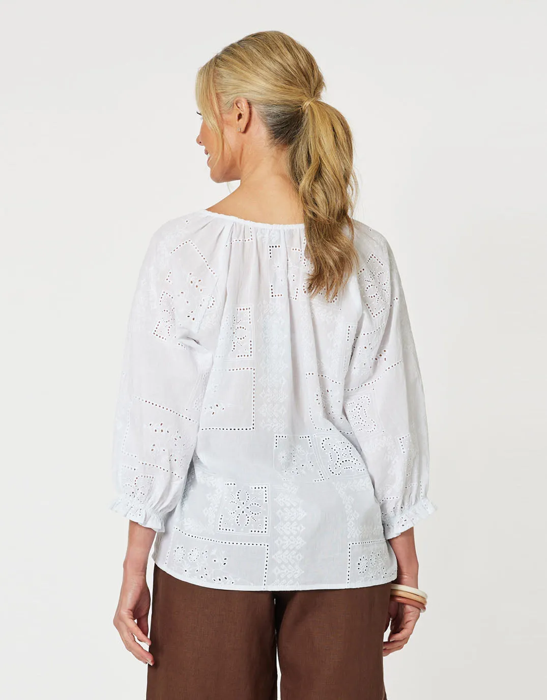 Mila Lace Top - White