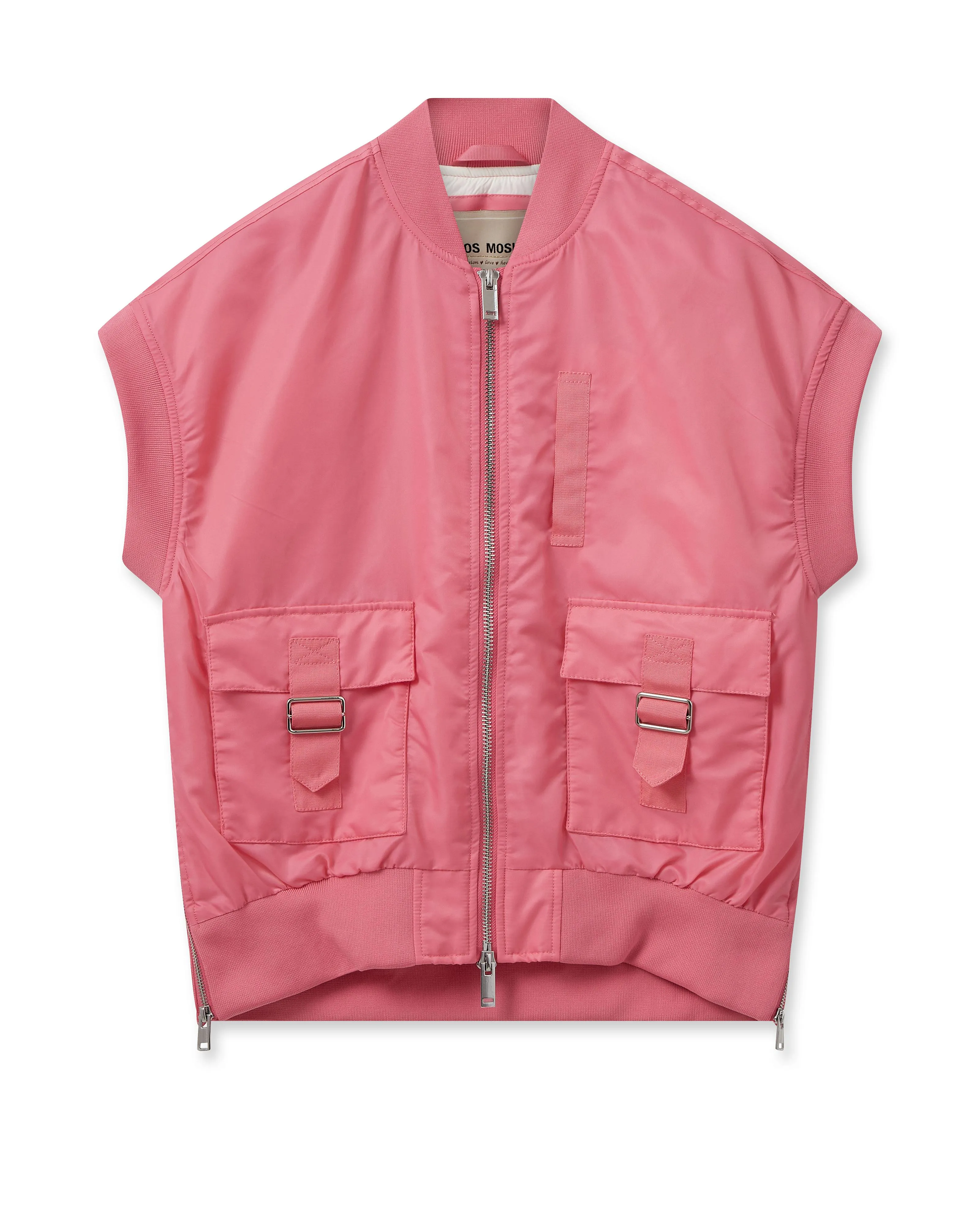 Mos Mosh Ruby Bomber Waistcoat Camillia Rose