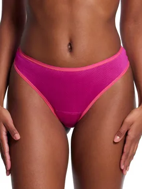 MoveCalm™ Natural Rise Thong Summer Plum Pink Sale