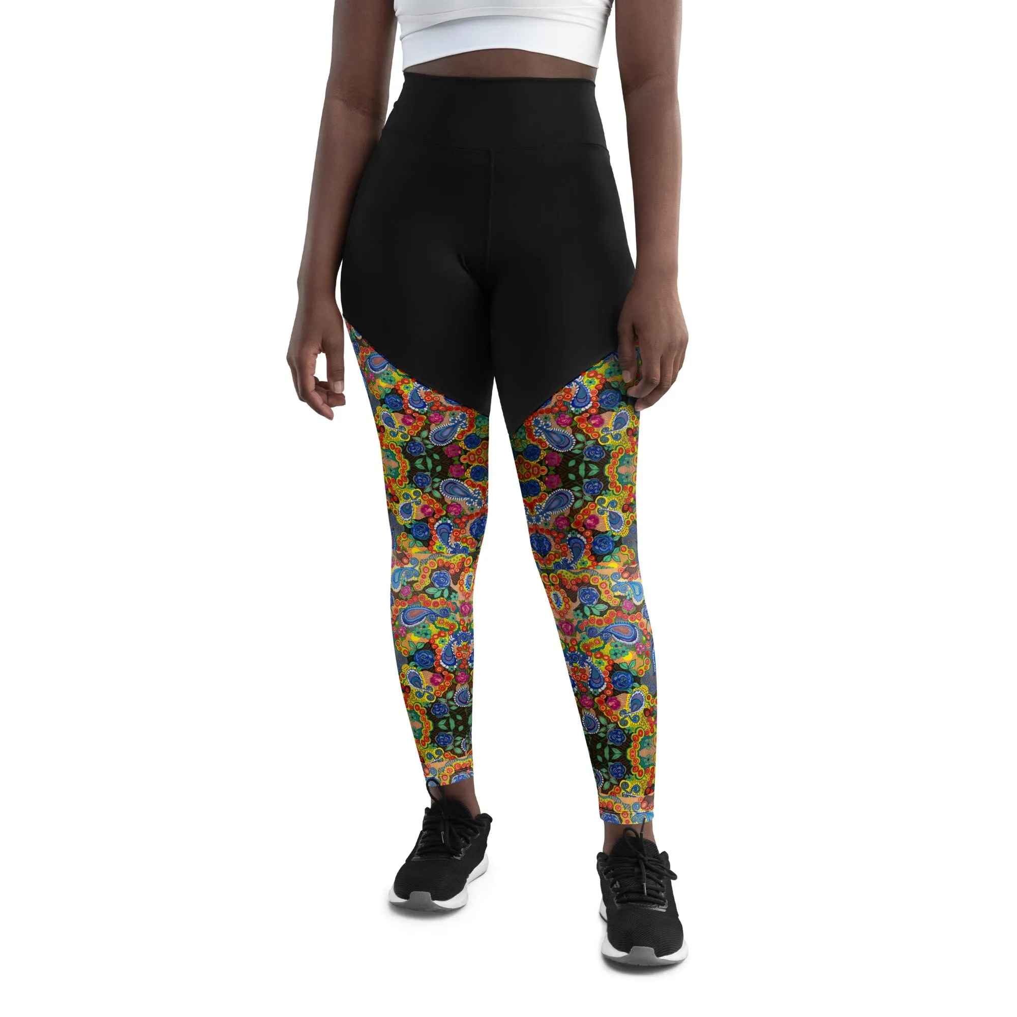 Paisley Bubble brigade Sports Leggings