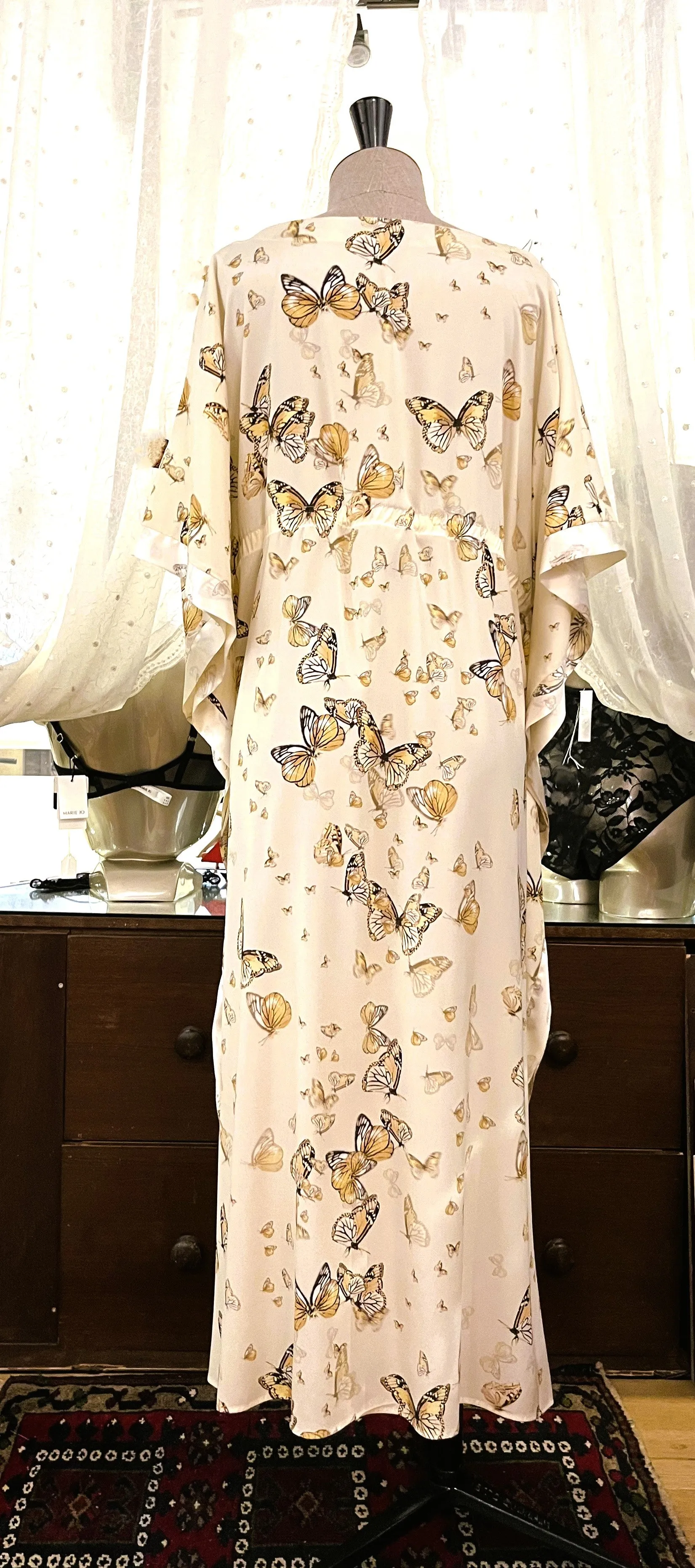 Papillon Pure Silk Kaftan (In stock, 3 day delivery)